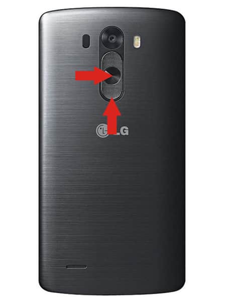 Клавиши жесткого сброса Тип 3 на LG G3, G4, G5, G7 и похожих сериях