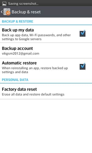 Backup & Reset on LG Intuition, G3, L60