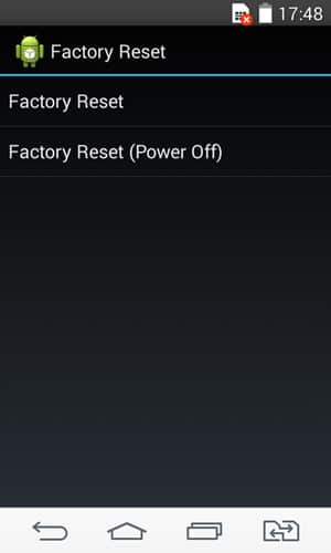 Factory data reset on LG G3, G4, G5 , G7 and similar series